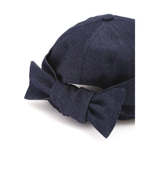 FREE'S MART（フリーズマート）の「◆バックリボンキャップ（キャップ・レディース・ベージュ/ネイビー/ブルー系その他・ﾌﾘ-）」の6枚目の写真