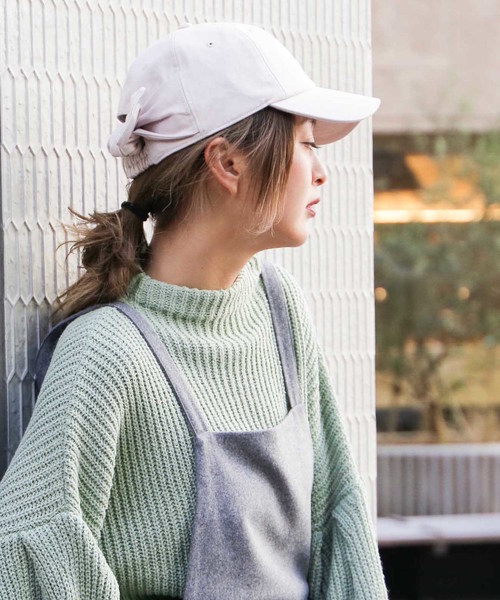 FREE'S MART（フリーズマート）の「◆バックリボンキャップ（キャップ・レディース・ベージュ/ネイビー/ブルー系その他・ﾌﾘ-）」の21枚目の写真