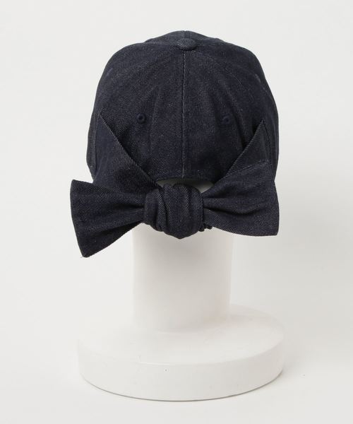 FREE'S MART（フリーズマート）の「◆バックリボンキャップ（キャップ・レディース・ベージュ/ネイビー/ブルー系その他・ﾌﾘ-）」の8枚目の写真