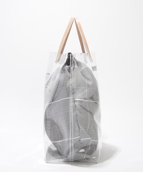 SOLPRESA（ソルプレーサ）の「PVC(ビニール)　トートバッグ（トートバッグ・レディース・チェック/ナチュラル/サックスブルー/ブラック・ONE SIZE）」の15枚目の写真