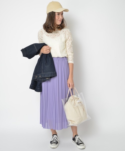 SOLPRESA（ソルプレーサ）の「PVC(ビニール)　トートバッグ（トートバッグ・レディース・チェック/ナチュラル/サックスブルー/ブラック・ONE SIZE）」の7枚目の写真