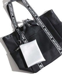 WEGO | WEGO/ポーチ付きロゴテープトートバッグ(トートバッグ)