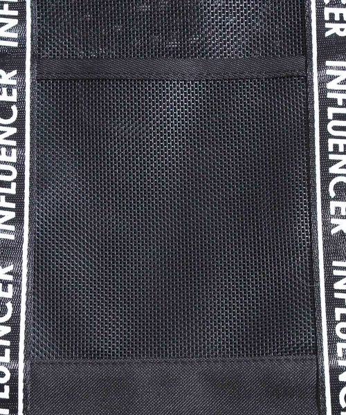 WEGO（ウィゴー）の「WEGO/ポーチ付きロゴテープトートバッグ（トートバッグ・レディース・ブラック系その他/ブラック・FREE）」の9枚目の写真