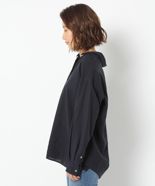 laboratory work(ラボラトリーワーク)の「テンセルスキッパーシャツ(シャツ/ブラウス・レディース・ネイビー/ピンク/ホワイト・MEDIUM)」の16枚目の写真