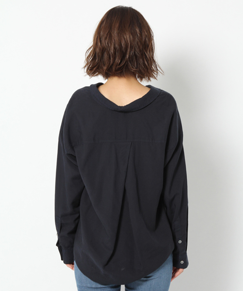 laboratory work(ラボラトリーワーク)の「テンセルスキッパーシャツ(シャツ/ブラウス・レディース・ネイビー/ピンク/ホワイト・MEDIUM)」の4枚目の写真