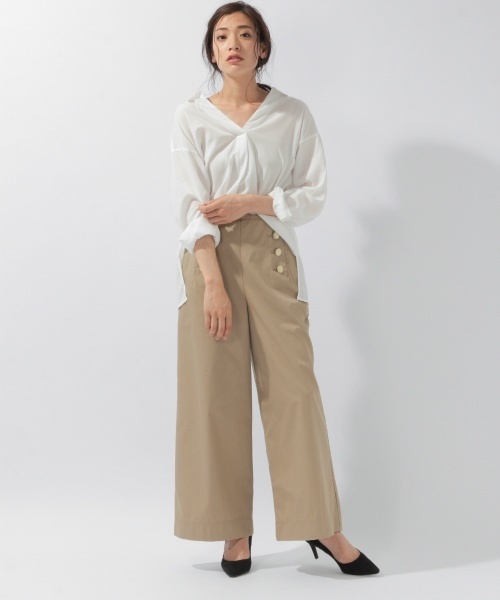 laboratory work(ラボラトリーワーク)の「テンセルスキッパーシャツ(シャツ/ブラウス・レディース・ネイビー/ピンク/ホワイト・MEDIUM)」の17枚目の写真