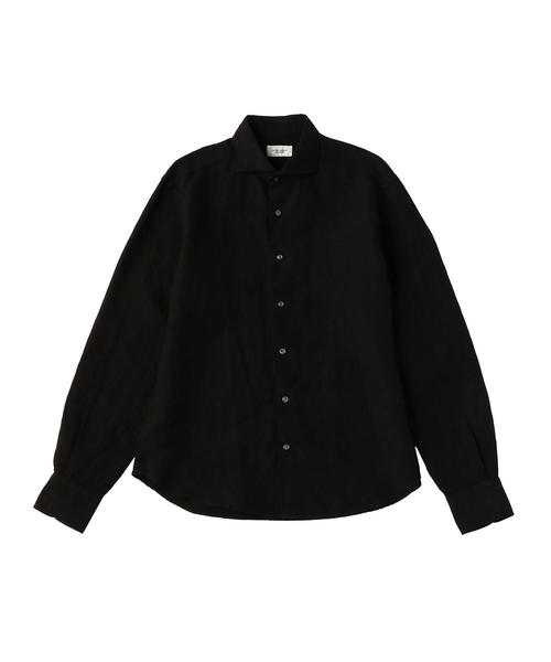 UNITED ARROWS（ユナイテッドアローズ）の「UASB リネン ソリッド セミワイド（シャツ/ブラウス・メンズ・ロイヤルブルー/ブラック/ホワイト/グレー・XL/M/S/XS/L）」の18枚目の写真