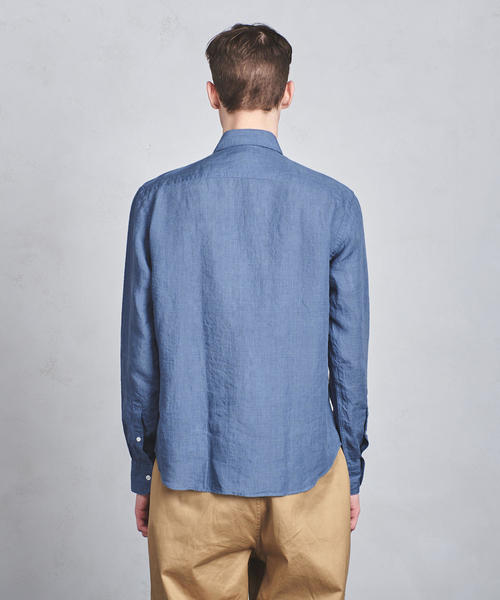 UNITED ARROWS（ユナイテッドアローズ）の「UASB リネン ソリッド セミワイド（シャツ/ブラウス・メンズ・ロイヤルブルー/ブラック/ホワイト/グレー・XL/M/S/XS/L）」の10枚目の写真