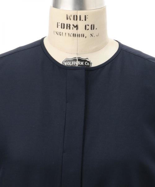 Drawer（ドゥロワー）の「Drawer ノーカラー ギャザードレス