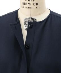 Drawer（ドゥロワー）の「Drawer ノーカラー ギャザードレス