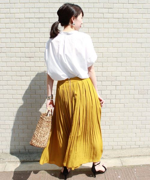 journal standard L'essage（ジャーナルスタンダードレサージュ）の「TCローンスキッパーブラウス◆（シャツ/ブラウス・レディース・ホワイト/ネイビー/イエロー系その他・FREE）」の21枚目の写真