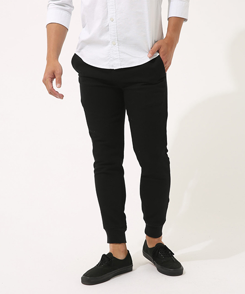 AZUL by moussy（アズールバイマウジー）の「カットライクドビー裾リブパンツ（その他パンツ・メンズ・ブラック/トップグレー/ネイビー/杢グレー・SMALL/MEDIUM/LARGE/X-LARGE）」の2枚目の写真