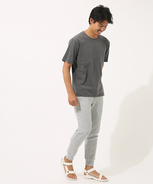 AZUL by moussy（アズールバイマウジー）の「カットライクドビー裾リブパンツ（その他パンツ・メンズ・ブラック/トップグレー/ネイビー/杢グレー・SMALL/MEDIUM/LARGE/X-LARGE）」の14枚目の写真