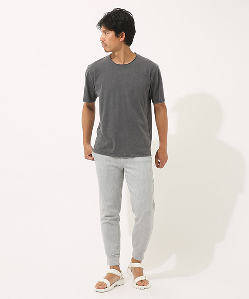 AZUL by moussy（アズールバイマウジー）の「カットライクドビー裾リブパンツ（その他パンツ・メンズ・ブラック/トップグレー/ネイビー/杢グレー・SMALL/MEDIUM/LARGE/X-LARGE）」の15枚目の写真