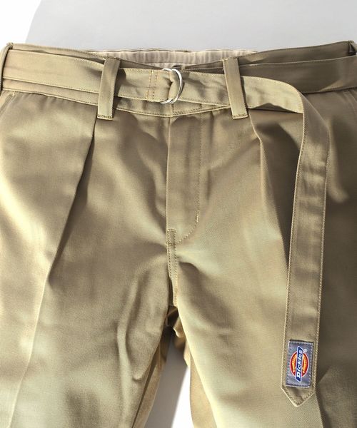 Dickies(ディッキーズ)の「【OCEANS 7月号掲載】DICKIES: 別注 BELTED ショーツ■(その他パンツ・メンズ・ライトブルー/ブラック/ベージュ/ネイビー・28/30/32/34)」の6枚目の写真