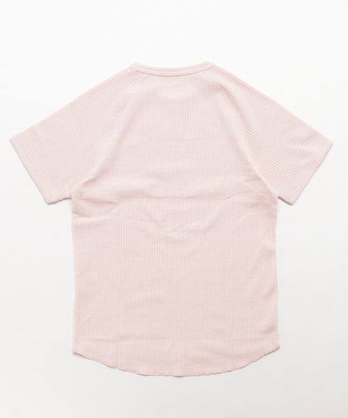 JACKROSE（ジャックローズ）の「ワンポイントフラッグ ワッフルTシャツ（Tシャツ/カットソー・メンズ・ホワイト/ピンク/ブルー/ブラック・M/L）」の5枚目の写真