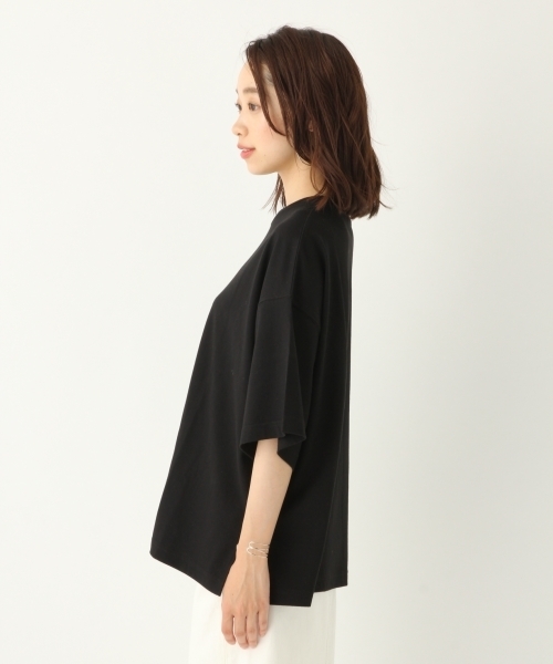 A part by(アパートバイ)の「ペルヴィアンピマBIGTシャツ2 796368(Tシャツ/カットソー・レディース・ベージュ/ライトパープル/ホワイト/ブラック・FREE)」の13枚目の写真