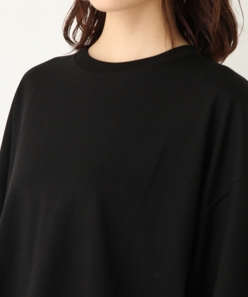 A part by(アパートバイ)の「ペルヴィアンピマBIGTシャツ2 796368(Tシャツ/カットソー・レディース・ベージュ/ライトパープル/ホワイト/ブラック・FREE)」の16枚目の写真