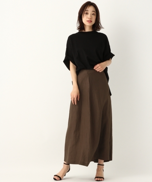 A part by(アパートバイ)の「ペルヴィアンピマBIGTシャツ2 796368(Tシャツ/カットソー・レディース・ベージュ/ライトパープル/ホワイト/ブラック・FREE)」の18枚目の写真