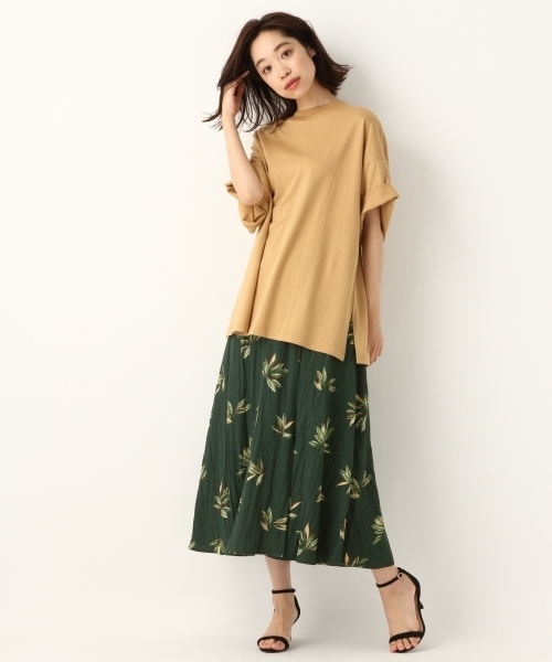 A part by(アパートバイ)の「ペルヴィアンピマBIGTシャツ2 796368(Tシャツ/カットソー・レディース・ベージュ/ライトパープル/ホワイト/ブラック・FREE)」の17枚目の写真