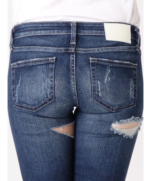 GYDA(ジェイダ)の「DOUBLE RIPPED スキニーデニムパンツ(デニムパンツ・レディース・インディゴブルー/ブルー・SMALL/MEDIUM/X-SMALL)」の9枚目の写真