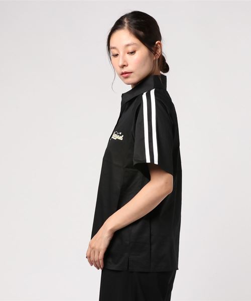 PUNYUS（プニュズ）の「テニスロゴラインシャツ（シャツ/ブラウス・レディース・ホワイト/ブラック/ピンク・1/2/4/3）」の4枚目の写真