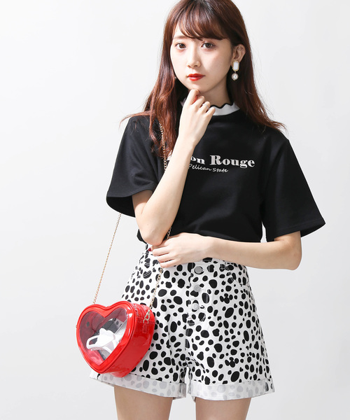 WEGO（ウィゴー）の「WEGO/クリアハートショルダーバッグ（ショルダーバッグ・レディース・レッド/サックスブルー/ピンク/イエロー/その他1/ライトパープル・FREE）」の8枚目の写真