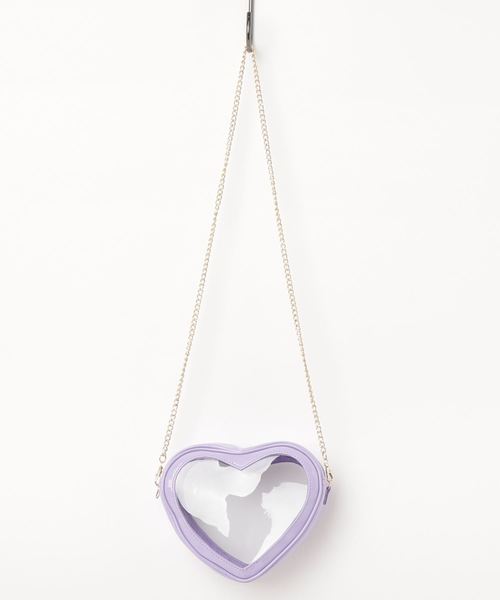WEGO（ウィゴー）の「WEGO/クリアハートショルダーバッグ（ショルダーバッグ・レディース・レッド/サックスブルー/ピンク/イエロー/その他1/ライトパープル・FREE）」の13枚目の写真