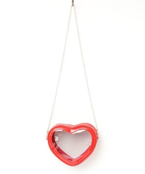 WEGO（ウィゴー）の「WEGO/クリアハートショルダーバッグ（ショルダーバッグ・レディース・レッド/サックスブルー/ピンク/イエロー/その他1/ライトパープル・FREE）」の16枚目の写真