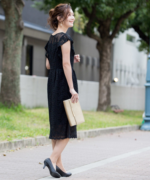 Kana(カナ)の「総レース ショート丈 ドレス(ドレス・レディース・ブラック/ピンク/グリーン・M)」の4枚目の写真