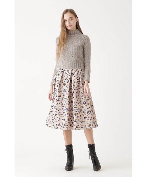 JILL STUART（ジルスチュアート）の「◆マギーフラワースカート（スカート・レディース・ブラック/ベージュ・0/2/4）」の6枚目の写真