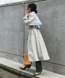 Ameri | DENIM BALMACAAN COAT(トレンチコート)