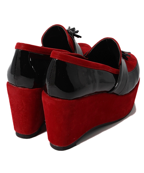 WEGO（ウィゴー）の「WEGO/厚底ローファー（ドレスシューズ・レディース・ブラック/ワイン/ネイビー・24.5/23.5）」の6枚目の写真