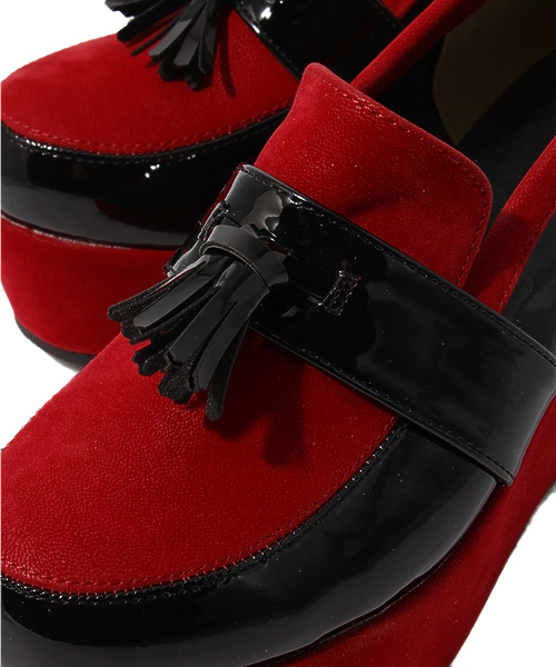 WEGO（ウィゴー）の「WEGO/厚底ローファー（ドレスシューズ・レディース・ブラック/ワイン/ネイビー・24.5/23.5）」の8枚目の写真