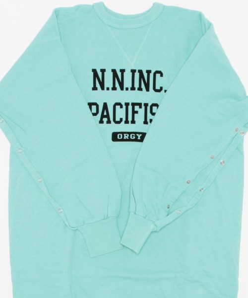 FILL THE BILL（フィルザビル）の「FILL THE BILL / フィルザビル　COLLEGE SWEAT ONEPIECE / カレッジスウェットワンピース FB205-191056（ワンピース・レディース・ライトブルー/パープル/ヘザーグレー・2）」の7枚目の写真