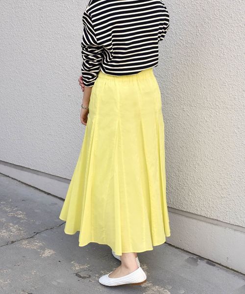 Khaju(カージュ)の「Khaju:ガセットフレアスカート◇(スカート・レディース・グリーン/ラベンダー/イエロー・ONE SIZE)」の5枚目の写真