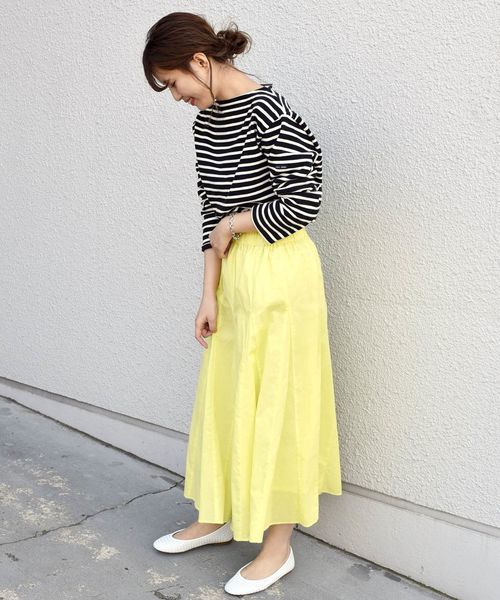 Khaju(カージュ)の「Khaju:ガセットフレアスカート◇(スカート・レディース・グリーン/ラベンダー/イエロー・ONE SIZE)」の6枚目の写真