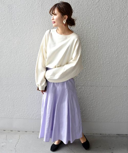 Khaju(カージュ)の「Khaju:ガセットフレアスカート◇(スカート・レディース・グリーン/ラベンダー/イエロー・ONE SIZE)」の11枚目の写真