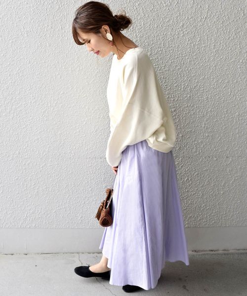 Khaju(カージュ)の「Khaju:ガセットフレアスカート◇(スカート・レディース・グリーン/ラベンダー/イエロー・ONE SIZE)」の12枚目の写真