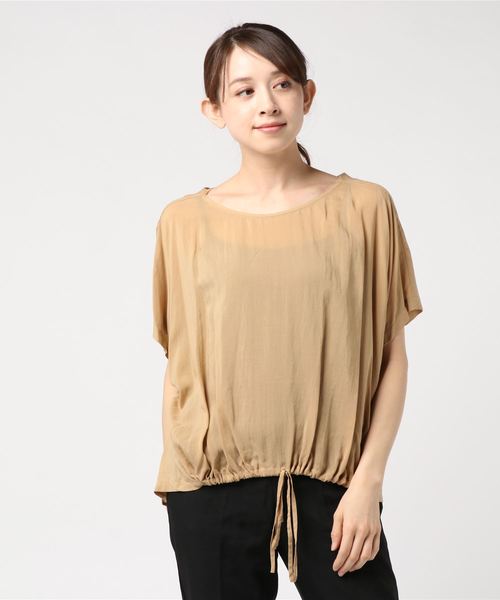 SACRA（サクラ）の「【SACRA】LYCELL LAWN SH（シャツ/ブラウス・レディース・ホワイト/ベージュ・38）」の2枚目の写真
