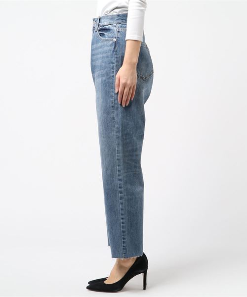 WEGO(ウィゴー)の「WEGO/デニムストレートワイドパンツ(デニムパンツ・レディース・インディゴブルー/ダークインディゴブルー/ライトインディゴブルー・MEDIUM/LARGE/SMALL)」の10枚目の写真