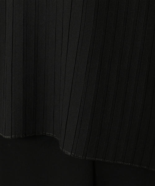 セール トリアセテートポリエステルプリーツコンビ オールインワン つなぎ オールインワン Ballsey ボールジィ のファッション