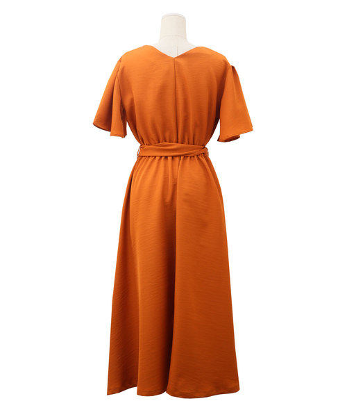 Luz Llena（ラズレナ）の「ベルト付きロングワンピース（ワンピース・レディース・ブラック/ベージュ/オレンジ・MEDIUM）」の12枚目の写真