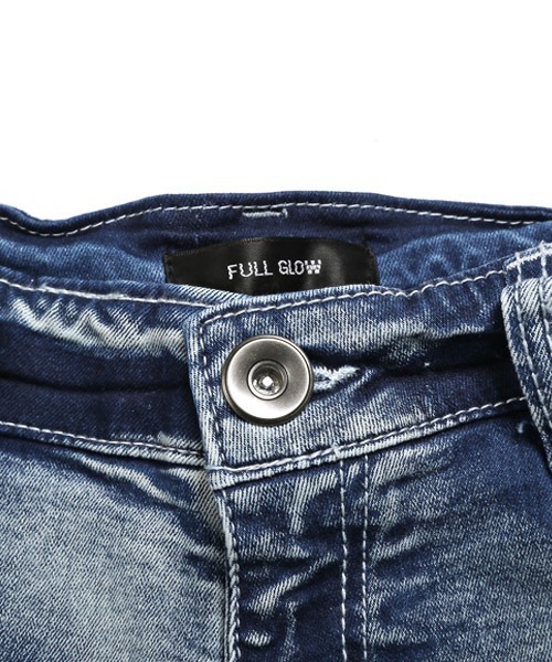 LUXSTYLE(ラグスタイル)の「ユーズド加工カットオフアンクルデニムスキニーパンツ(デニムパンツ・メンズ・インディゴブルー/ブルー/ブルー系その他/グレー/ブラック/ホワイト・S/M/L/XL)」の16枚目の写真