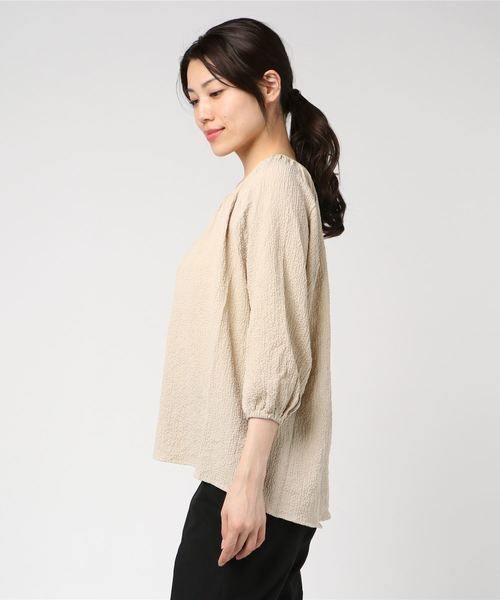 LUGG NAGG(ラグナグ)の「【Jewelobe/ ジュエローブ】フロントボタンブラウス(シャツ/ブラウス・レディース・オフホワイト/ブルー/ベージュ・FREE)」の11枚目の写真