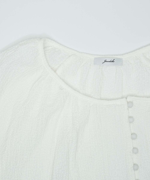 LUGG NAGG(ラグナグ)の「【Jewelobe/ ジュエローブ】フロントボタンブラウス(シャツ/ブラウス・レディース・オフホワイト/ブルー/ベージュ・FREE)」の12枚目の写真