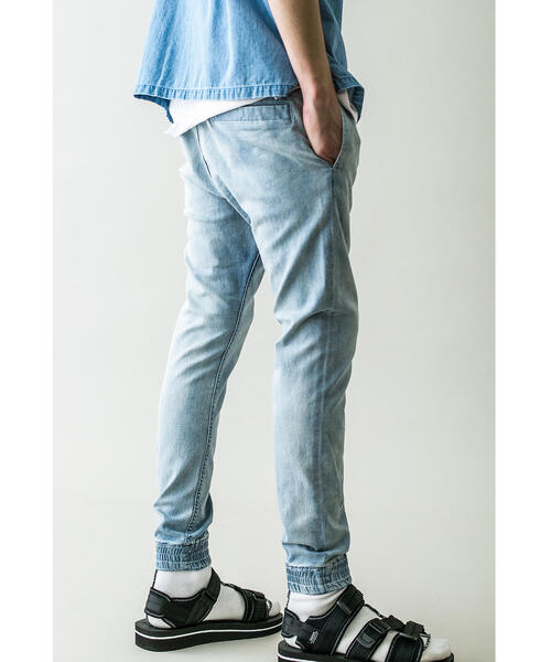 MONKEY TIME（モンキータイム）の「＜monkey time＞ ST TCR TWILL SKINNY JOGGER/ジョガーパンツ（その他パンツ・メンズ・ネイビー/ライトブルー・SMALL/MEDIUM/LARGE/X-LARGE）」の6枚目の写真