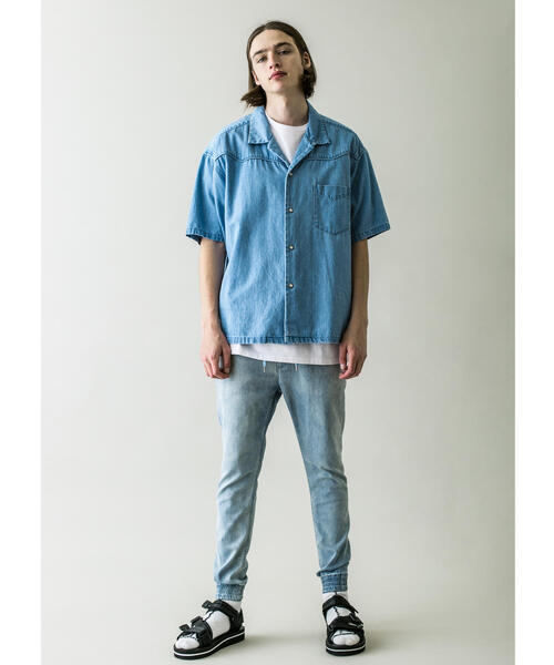 MONKEY TIME（モンキータイム）の「＜monkey time＞ ST TCR TWILL SKINNY JOGGER/ジョガーパンツ（その他パンツ・メンズ・ネイビー/ライトブルー・SMALL/MEDIUM/LARGE/X-LARGE）」の7枚目の写真