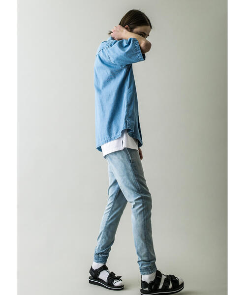MONKEY TIME（モンキータイム）の「＜monkey time＞ ST TCR TWILL SKINNY JOGGER/ジョガーパンツ（その他パンツ・メンズ・ネイビー/ライトブルー・SMALL/MEDIUM/LARGE/X-LARGE）」の8枚目の写真