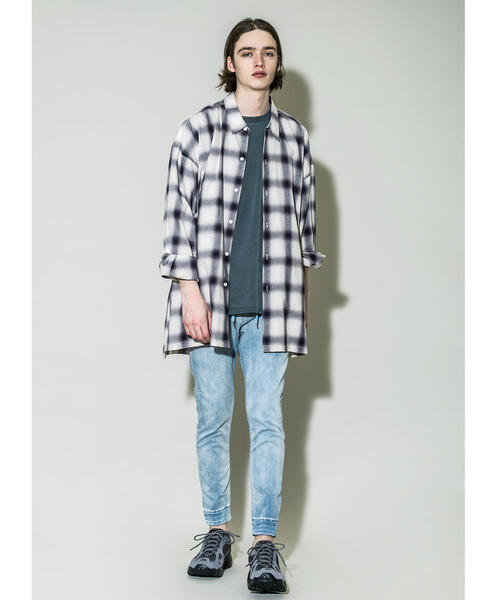 MONKEY TIME（モンキータイム）の「＜monkey time＞ ST TCR TWILL SKINNY JOGGER/ジョガーパンツ（その他パンツ・メンズ・ネイビー/ライトブルー・SMALL/MEDIUM/LARGE/X-LARGE）」の9枚目の写真